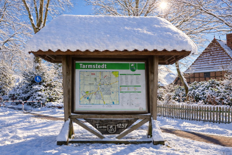 Tarmstedter Ortstafel Ende Januar 2026